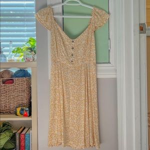 Billabong Yellow Floral Dress (Sundress)